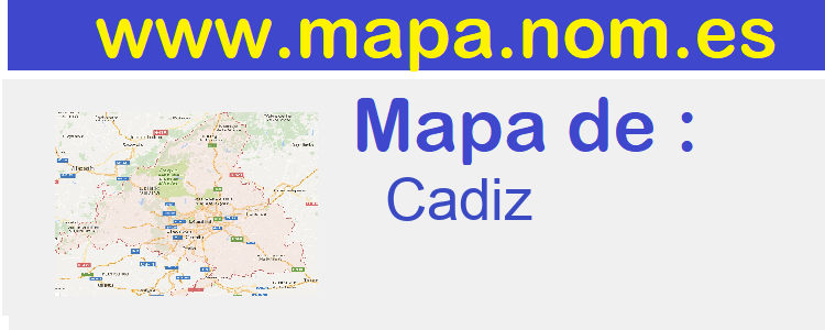 mapa de  Cadiz
